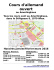Cours d`allemand ouvert