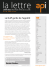 Edito de La Lettre API hebdo Edito de la Lettre Api hebdo