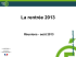 La rentrée 2013