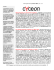 www.cyceon.com | 8 Février 2015 | Vol. 1, N. 6 © 2015 Cyceon, tous