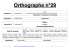 Orthographe n°29 - bla-bla cycle 3 - Pagesperso