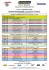 Horaires Prévisionnels / Provisional Schedules