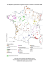 Carte de France indiquant les différents camps de prisonniers de