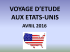 voyage d`etude aux etats-unis