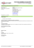 FICHE DE DONNÉES DE SECURITE