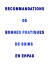 Recommandations de bonnes pratiques de soins en EHPAD