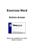 Exercices Word