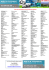 Liste des participants aux précédentes éditions