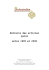 Extraits des articles parus entre 1999 et 2008