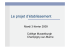 Le projet d`établissement