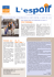 703129 BULLETIN L`ESPOIR - Ligue contre le cancer de l`Ain
