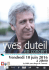 Affiche du concert d`Yves Duteil pour Retina