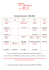 Horaires des cours – MAI 2015