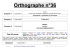 Orthographe n°36 - bla-bla cycle 3 - Pagesperso