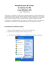 Procédure pour de la mise en service d`un PC (sous Windows XP)