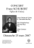 CONCERT Franz SCHUBERT Dimanche 25 mars 2007