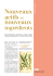 Nouveaux actifs et nouveaux ingrédients