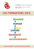 LES FORMATIONS 2016