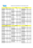 HORAIRES 2016 DES SASSEMENTS DE L`ECLUSE FREDERIC