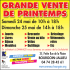 GRANDE VENTE DE PRINTEMPS