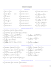 Tabla de Integrales