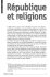 République et religions