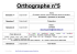 Orthographe n°5 - bla-bla cycle 3 - Pagesperso