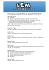 Planning du samedi 28/02 au samedi 07/03/2015