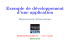 Exemple de développement d`une application