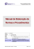 Manual de Elaboração de Normas e Procedimentos