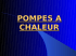 POMPES A CHALEUR