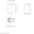 Walk-in Verre avec porte coulissante Base gauche et porte droite Base