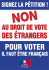 DES ÉTRANGERS POUR VOTER