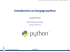 Introduction au langage python