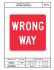 wrong way sign / mauvaise direction rb-22