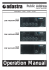 operation manual - adastra compact amplifier