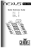 Nexus Aw 7x7 Quick Reference Guide Rev. 6 Multi