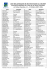 Liste des participants et répartition géographique