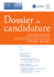 dossier de candidature en PDF