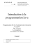 Introduction à la programmation Java - BFH
