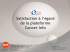 Satisfaction à l`égard de la plateforme Cancer Info