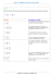 Fiche 1 : Additionner / Soustraire des fractions