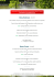 Menu - Chalet Robinson