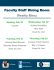 Faculty Staff Dining Room Weekly Menu