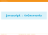 javascript : événements - fil