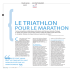 LE TRIATHLON