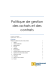 Politique de gestion des achats et des contrats