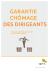 GARANTIE CHÔMAGE DES DIRIGEANTS